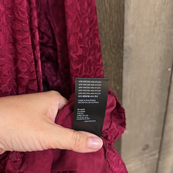 Anthropologie Susanna Burnout Velvet Button Down Blouse - Picture 7 of 12